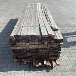 Ca. 272x Hardhouten Onderliggers Geschaafd, 42x57mm, lengte 3/275cm, 2